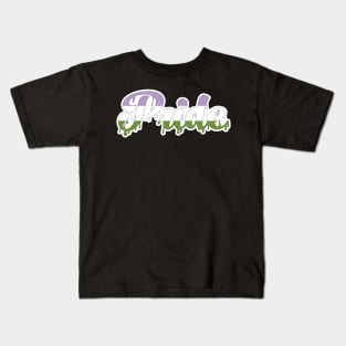 Genderqueer Pride Drip Kids T-Shirt